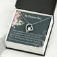 To My Granddaughter Never Forget Forever Necklace w Message Card-Express Your Love Gifts