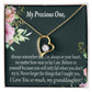 To My Granddaughter Never Forget Forever Necklace w Message Card-Express Your Love Gifts