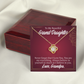 To My Granddaughter Never Forget From Grandpa Infinity Knot Necklace Message Card-Express Your Love Gifts