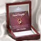 To My Granddaughter Never Forget Grandpa Forever Necklace w Message Card-Express Your Love Gifts