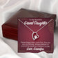 To My Granddaughter Never Forget Grandpa Forever Necklace w Message Card-Express Your Love Gifts