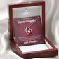 To My Granddaughter Never Forget Grandpa Forever Necklace w Message Card-Express Your Love Gifts