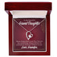 To My Granddaughter Never Forget Grandpa Forever Necklace w Message Card-Express Your Love Gifts