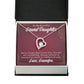 To My Granddaughter Never Forget Grandpa Forever Necklace w Message Card-Express Your Love Gifts