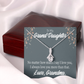 To My Granddaughter No Matter Alluring Ribbon Necklace Message Card-Express Your Love Gifts