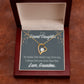 To My Granddaughter No Matter Forever Necklace w Message Card-Express Your Love Gifts