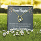 To My Granddaughter No Matter Forever Necklace w Message Card-Express Your Love Gifts
