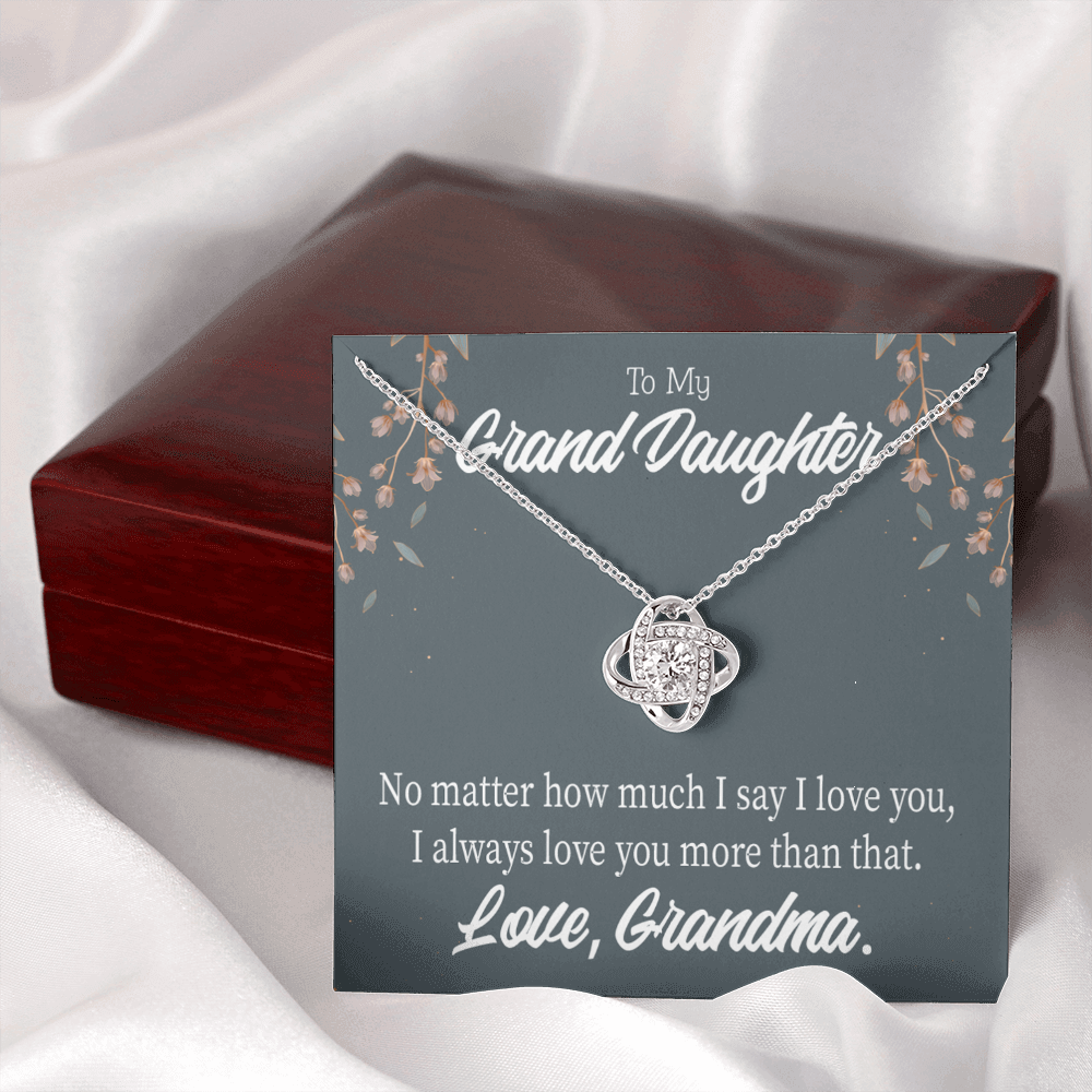 To My Granddaughter No Matter From Grandma Infinity Knot Necklace Message Card-Express Your Love Gifts