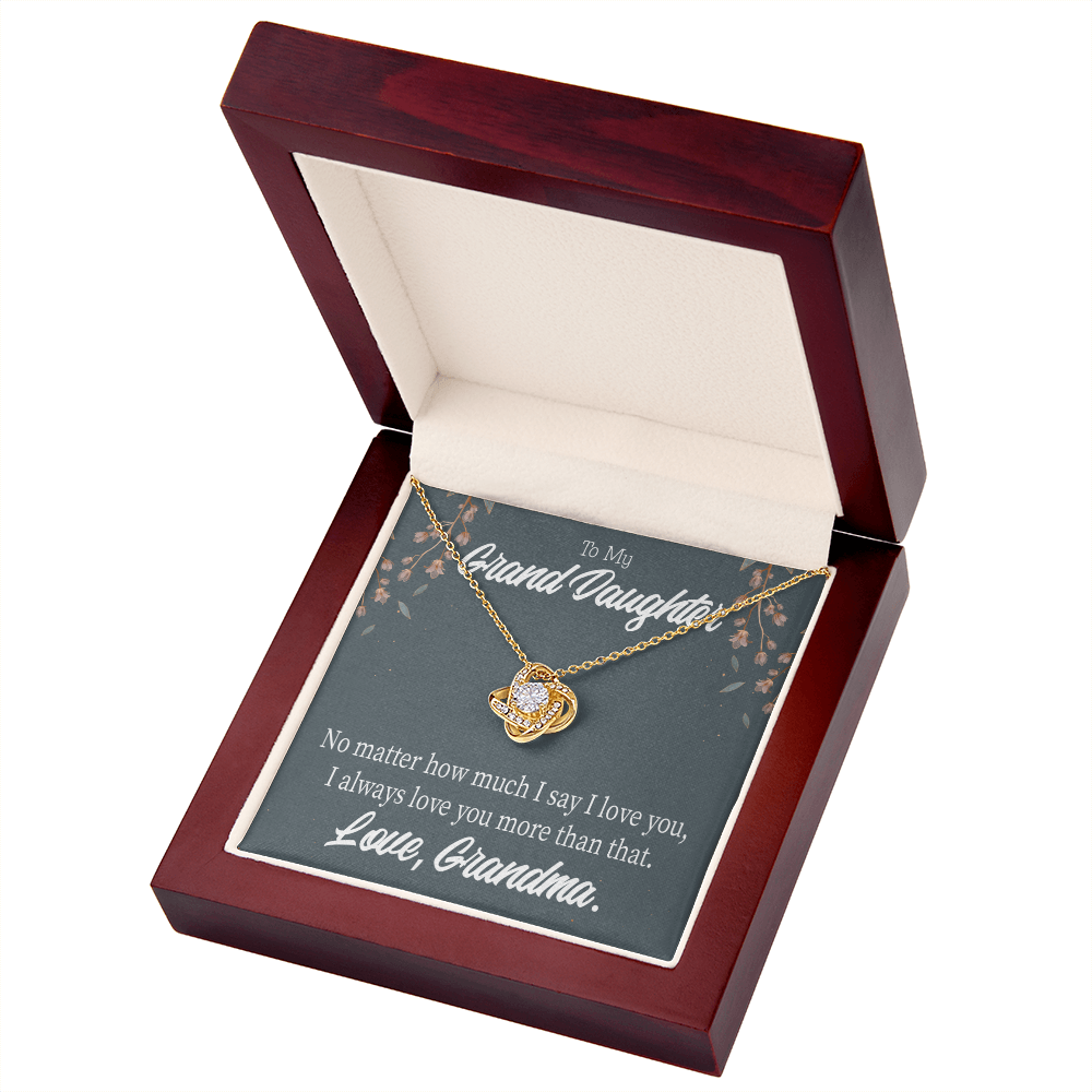 To My Granddaughter No Matter From Grandma Infinity Knot Necklace Message Card-Express Your Love Gifts