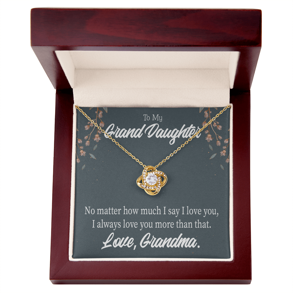 To My Granddaughter No Matter From Grandma Infinity Knot Necklace Message Card-Express Your Love Gifts
