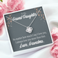To My Granddaughter No Matter From Grandma Infinity Knot Necklace Message Card-Express Your Love Gifts