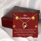 To My Granddaughter On The Nice List Christmas Message Forever Necklace w Message Card-Express Your Love Gifts