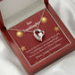 To My Granddaughter On The Nice List Christmas Message Forever Necklace w Message Card-Express Your Love Gifts