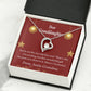 To My Granddaughter On The Nice List Christmas Message Forever Necklace w Message Card-Express Your Love Gifts