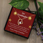To My Granddaughter On The Nice List Christmas Message Forever Necklace w Message Card-Express Your Love Gifts