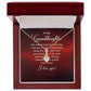 To My Granddaughter Our Dream Came True Alluring Ribbon Necklace Message Card-Express Your Love Gifts