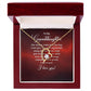 To My Granddaughter Our Dream Came True Forever Necklace w Message Card-Express Your Love Gifts