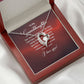To My Granddaughter Our Dream Came True Forever Necklace w Message Card-Express Your Love Gifts