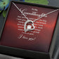To My Granddaughter Our Dream Came True Forever Necklace w Message Card-Express Your Love Gifts
