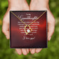 To My Granddaughter Our Dream Came True Forever Necklace w Message Card-Express Your Love Gifts