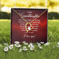 To My Granddaughter Our Dream Came True Forever Necklace w Message Card-Express Your Love Gifts