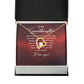To My Granddaughter Our Dream Came True Forever Necklace w Message Card-Express Your Love Gifts