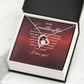 To My Granddaughter Our Dream Came True Forever Necklace w Message Card-Express Your Love Gifts