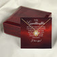 To My Granddaughter Our Dream Came True Infinity Knot Necklace Message Card-Express Your Love Gifts