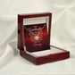 To My Granddaughter Our Dream Came True Infinity Knot Necklace Message Card-Express Your Love Gifts