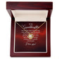 To My Granddaughter Our Dream Came True Infinity Knot Necklace Message Card-Express Your Love Gifts
