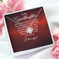 To My Granddaughter Our Dream Came True Infinity Knot Necklace Message Card-Express Your Love Gifts