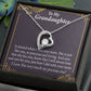 To My Granddaughter Precious One From Grandma Forever Necklace w Message Card-Express Your Love Gifts