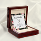 To My Granddaughter Pretty Granddaughter Alluring Ribbon Necklace Message Card-Express Your Love Gifts