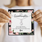 To My Granddaughter Pretty Granddaughter Alluring Ribbon Necklace Message Card-Express Your Love Gifts