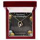 To My Granddaughter Proud of You Birthday Message From Grandma Forever Necklace w Message Card-Express Your Love Gifts