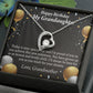 To My Granddaughter Proud of You Birthday Message From Grandma Forever Necklace w Message Card-Express Your Love Gifts