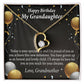 To My Granddaughter Proud of You Birthday Message From Grandma Forever Necklace w Message Card-Express Your Love Gifts