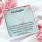 To My Granddaughter Reach For Your Dreams From Grandma Infinity Knot Necklace Message Card-Express Your Love Gifts