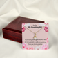 To My Granddaughter Special Gift For Granddaughter Alluring Ribbon Necklace Message Card-Express Your Love Gifts