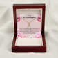 To My Granddaughter Special Gift For Granddaughter Alluring Ribbon Necklace Message Card-Express Your Love Gifts