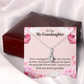 To My Granddaughter Special Gift For Granddaughter Alluring Ribbon Necklace Message Card-Express Your Love Gifts
