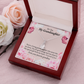 To My Granddaughter Special Gift For Granddaughter Alluring Ribbon Necklace Message Card-Express Your Love Gifts