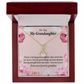 To My Granddaughter Special Gift For Granddaughter Alluring Ribbon Necklace Message Card-Express Your Love Gifts