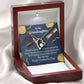 To My Granddaughter Stay Amazing Graduation Gift From Grandma Forever Necklace w Message Card-Express Your Love Gifts