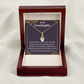 To My Granddaughter To Granddaughter From Grandma Generations Alluring Ribbon Necklace Message Card-Express Your Love Gifts