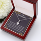 To My Granddaughter To Granddaughter From Grandma Generations Alluring Ribbon Necklace Message Card-Express Your Love Gifts