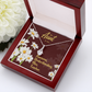 To My Granddaughter To My Aunt AUNT Alluring Ribbon Necklace Message Card-Express Your Love Gifts