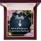 To My Granddaughter To My Aunt Auntie Like You Alluring Ribbon Necklace Message Card-Express Your Love Gifts