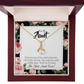To My Granddaughter To My Aunt Best Aunt Ever Alluring Ribbon Necklace Message Card-Express Your Love Gifts
