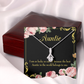 To My Granddaughter To My Aunt Best Auntie Alluring Ribbon Necklace Message Card-Express Your Love Gifts